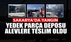SON DAKİKA! Yedek Parça Deposunda Yangın