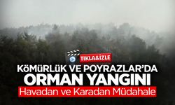 Kömürlük ve Poyrazlar’da Orman Yangını