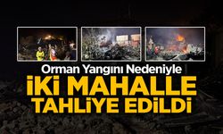 Orman Yangını Nedeniyle İki Mahalle Tahliye Edildi