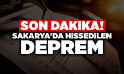 SON DAKİKA! Sakarya'da Hissedilen Deprem