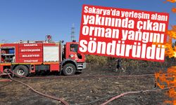 Sakarya'da Yerleşim Alanı Yakınında Çıkan Orman Yangını Söndürüldü