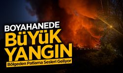 Boyahanede Büyük Yangın! Patlama Sesleri Geliyor