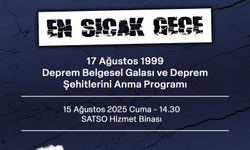 Deprem Belgeseli ve Anma Programı SATSO’da