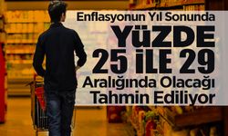 Enflasyonun Yıl Sonunda yüzde 25 ile 29 Aralığında Olacağı Tahmin Ediliyor