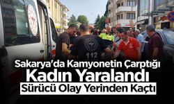 Kamyonetin Çarptığı Kadın Yaralandı