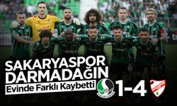 Sakaryaspor Evinde Farklı Kaybetti: 1-4