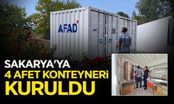 Sakarya'ya 4 Afet Konteyneri Kuruldu