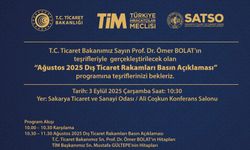 Bakan Bolat Dış Ticaret Rakamlarını SATSO'da Açıklayacak