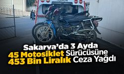 45 Motosiklet Sürücüsüne 453 Bin Liralık Ceza Yağdı