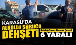 Karasu’da Alkollü Sürücü Ortalığı Savaş Alanına Çevirdi