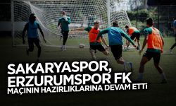 Sakaryaspor, Erzurumspor FK Maçına Hazırlanıyor