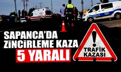 Sapanca’da Zincirleme Kaza:5 Yaralı!