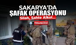 Sakarya'da Şafak Operasyonu: Silah, Sahte Alkol...