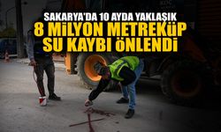 Sakarya'da 8 Milyon Metreküp Su Kaybı Önlendi