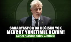 Sakaryaspor’da Değişim Yok: Mevcut Yönetimle Devam!