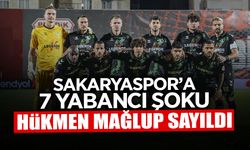 Sakaryaspor’a 7 Yabancı Şoku: Hükmen Mağlup