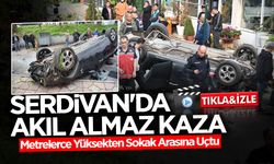 Serdivan'da Akıl Almaz Kaza! Uçurumdan Uçtu