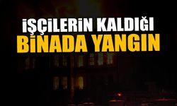 Komşuda İşçilerin Kaldığı Binada Yangın