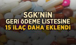 Geri Ödeme Listesine 15 İlaç Daha
