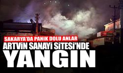 Sakarya'da Panik Anları: Artvin Sanayi Sitesi'nde Yangın!