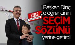 Başkan Dinç’ten O Öğrenciye Sürpriz