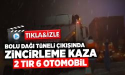 Bolu Dağı Tüneli Çıkışında Zincirleme Kaza