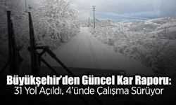 Büyükşehir’den Güncel Kar Raporu: 31 Yol Açıldı
