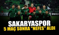 Sakaryaspor 5 Maç Sonra Kazandı!