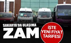 Sakarya'da Ulaşıma Zam: İşte Yeni Fiyat Tarifesi
