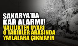 Sakarya Valiliğinden Yaylalara Çıkmayın Uyarısı!