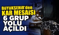 Büyükşehir’den Kar Mesaisi: 6 Grup Yolu Açıldı