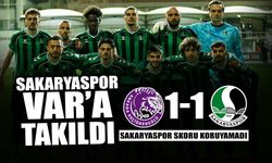 Sakaryaspor Ankara'dan 1 Puanla Dönüyor!