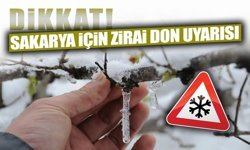 Sakarya İçin Zirai Don Uyarısı