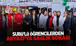 SUBÜ Öğrencileri Akyazı’da Sağlık Sokağı Kurdular