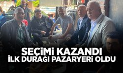 Seçimi Kazandı, İlk Durağı Pazaryeri Oldu