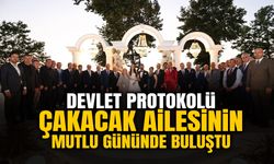 Devlet Protokolü Çakacak Ailesinin Mutlu Gününde Buluştu