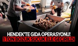 Hendek’te 1 Ton Bozuk Sucuk Ele Geçirildi