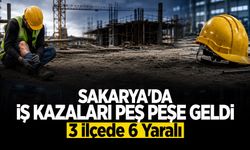 Sakarya'da İş Kazaları Peş Peşe Geldi