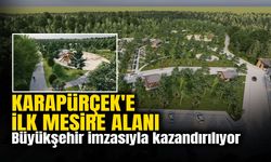 Karapürçek'e İlk Mesire Alanı Büyükşehir İmzasıyla Kazandırılıyor