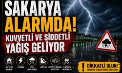 Sakarya Alarmda! Kuvvetli ve Şiddetli Yağış Geliyor