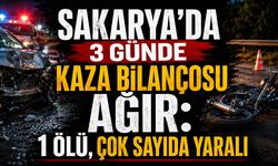 Sakarya'da 3 Günde Kaza Bilançosu Ağır: 1 Ölü, Çok Sayıda Yaralı