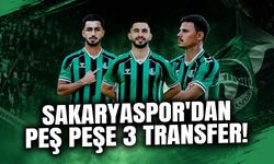 Sakaryaspor'dan Peş Peşe 3 Transfer Hamlesi