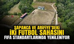 İki Futbol Sahasını FIFA Standartlarında Yenileniyor
