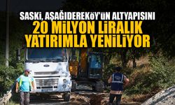 SASKİ, Aşağıdereköy’ün Altyapısını 20 Milyon Liralık Yatırımla Yeniliyor