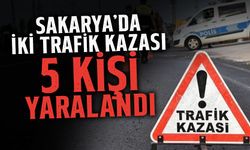 Sakarya’da İki Trafik Kazası 5 Kişi Yaralandı