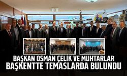 Başkan Osman Çelik ve Muhtarlar Başkentte Temaslarda Bulundu