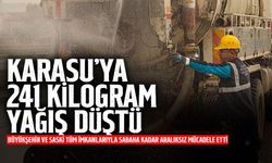 Karasu'ya Rekor Yağış: Metrekareye 241 Kg Yağış Düştü