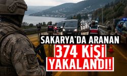 Sakarya’da Aranan 374 Kişi Yakalandı!