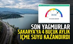 Son Yağmurlar Sakarya’ya 4 Buçuk Aylık İçme Suyu Kazandırdı