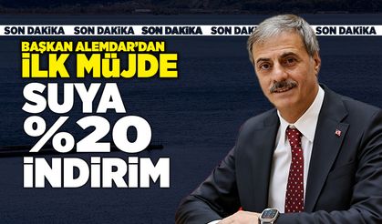 Başkan Alemdar’dan ilk Müjde! Suya %20 İndirim
